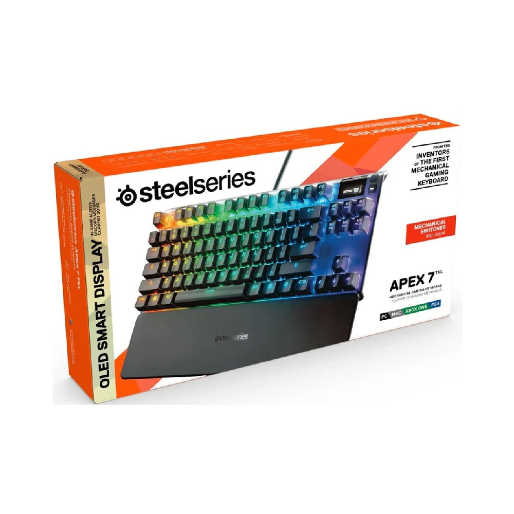 SteelSeries Apex 7 TKL Keyboard - Red Switch-Black SteelSeries Apex 7 TKL Keyboard - Red Switch-Black